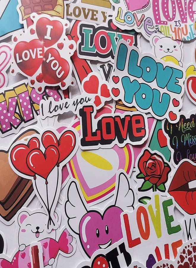 أي دريم مجموعة ملصقات iDream بتصميم قلوب وموضوع الحب (50 قطعة) - ملصقات زخرفية نابضة بالحياة، مقاس 3-8 سم، مثالية لسجل القصاصات، وأجهزة الكمبيوتر المحمولة، وأغطية الهواتف، والمذكرات، وغيرها. - Image 4